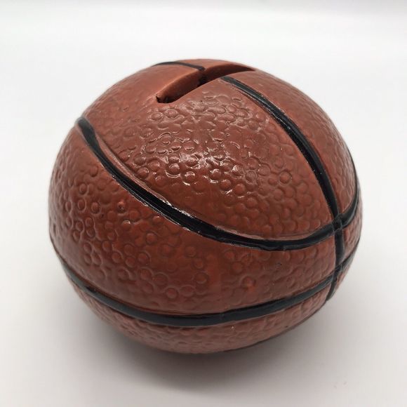 Greenbrier Brown Ceramic Basketball Ball Coin Bank Collectible Sports Piggy Bank - Picture 1 of 7